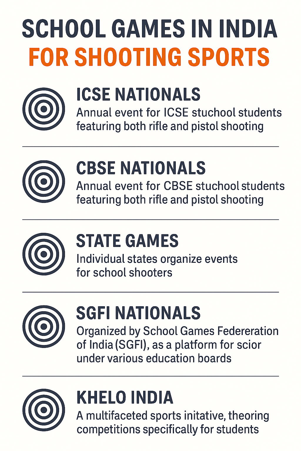 School-Level Shooting Competitions in India